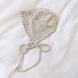 Jamie Kay 3-6 months, Heather gray colored bonnet